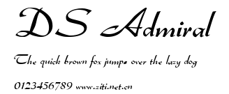 DS Admiral.ttf字體轉換器圖片