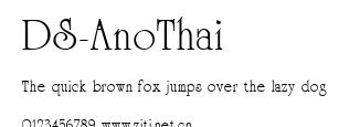 DS-AnoThai.ttf字體轉換器圖片