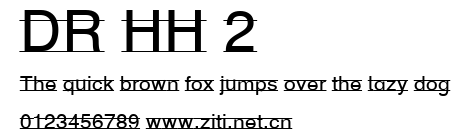 DR HH 2.ttf字體轉換器圖片