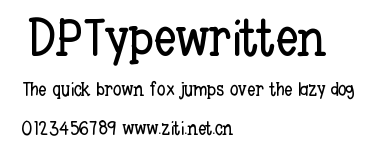 DPTypewritten.ttf字體轉換器圖片