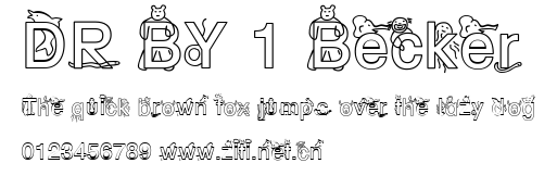DR BY 1 Becker.ttf字體轉換器圖片