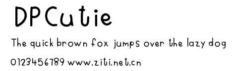 DPCutie.ttf字體轉換器圖片