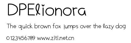 DPElionora.ttf字體轉換器圖片