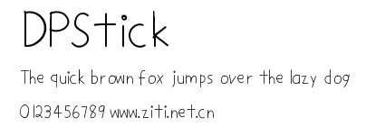 DPStick.ttf字體轉換器圖片