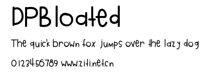 DPBloated.ttf字體轉換器圖片