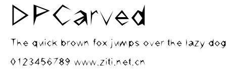 DPCarved.ttf字體轉換器圖片