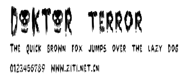 DOKTOR terror.ttf字體轉換器圖片