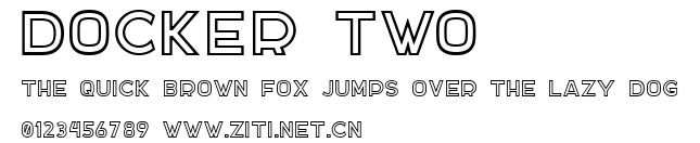 DOCKER TWO.ttf字體轉換器圖片