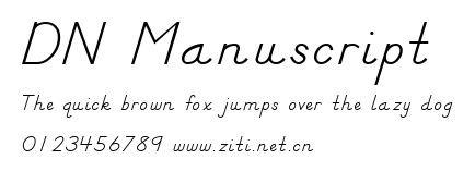 DN Manuscript.ttf字體轉換器圖片