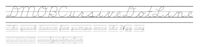 DMOBCursiveDotLine.ttf字體轉換器圖片
