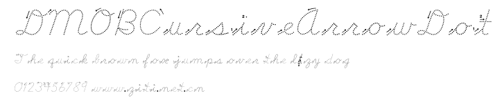 DMOBCursiveArrowDot.ttf字體轉換器圖片