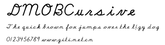 DMOBCursive.ttf字體轉換器圖片