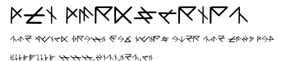 DLI DarkScript.ttf字體轉換器圖片