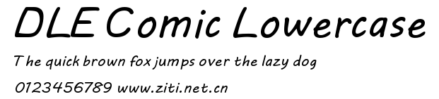 DLE Comic Lowercase.ttf字體轉換器圖片
