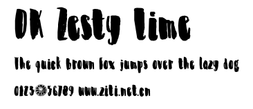 DK Zesty Lime.otf字體轉換器圖片