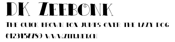 DK Zeebonk.otf字體轉換器圖片