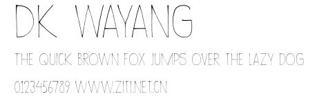 DK Wayang.otf字體轉換器圖片