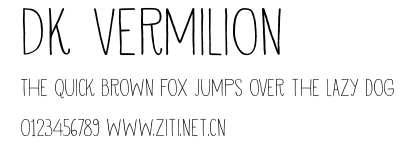 DK Vermilion.otf字體轉換器圖片
