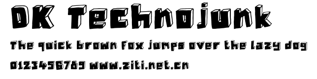 DK Technojunk.otf字體轉換器圖片