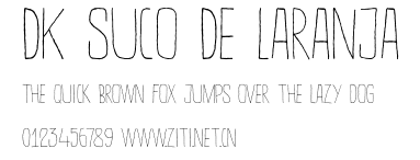 DK Suco De Laranja.otf字體轉換器圖片