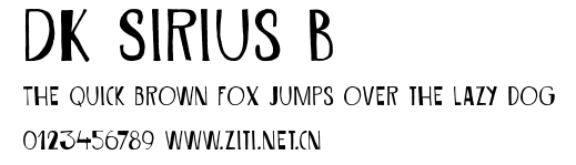 DK Sirius B.otf字體轉換器圖片