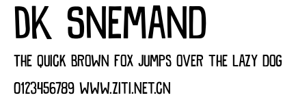 DK Snemand.otf字體轉換器圖片