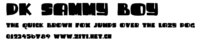 DK Sammy Boy.ttf字體轉換器圖片