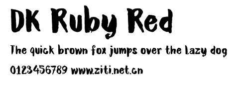 DK Ruby Red.otf字體轉換器圖片