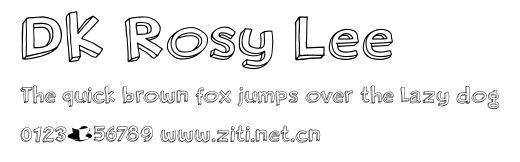DK Rosy Lee.otf字體轉換器圖片