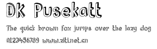DK Pusekatt.otf字體轉換器圖片
