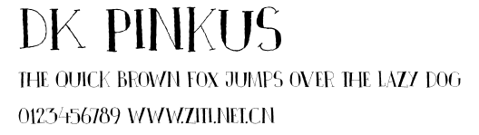 DK Pinkus.otf字體轉換器圖片