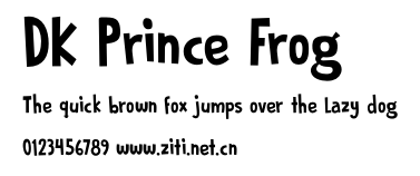 DK Prince Frog.otf字體轉換器圖片