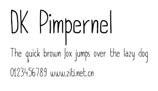 DK Pimpernel.otf字體轉換器圖片