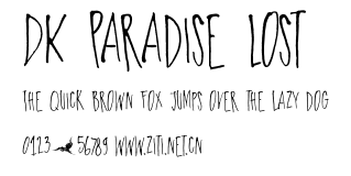 DK Paradise Lost.otf字體轉換器圖片