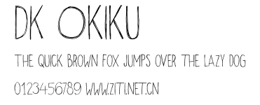 DK Okiku.otf字體轉換器圖片
