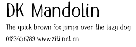DK Mandolin.otf字體轉換器圖片