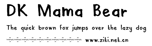 DK Mama Bear.otf字體轉換器圖片