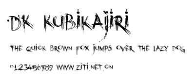 DK Kubikajiri.ttf字體轉換器圖片