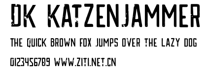 DK Katzenjammer.otf字體轉換器圖片