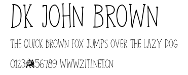 DK John Brown.otf字體轉換器圖片