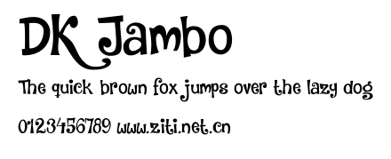 DK Jambo.otf字體轉換器圖片