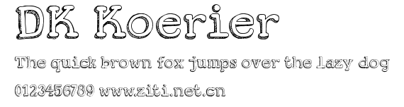 DK Koerier.ttf字體轉換器圖片