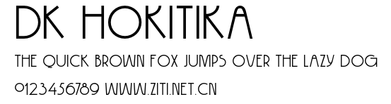 DK Hokitika.otf字體轉換器圖片