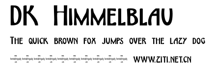 DK Himmelblau.otf字體轉換器圖片