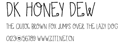 DK Honey Dew.otf字體轉換器圖片