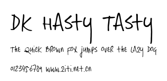 DK Hasty Tasty.ttf字體轉換器圖片
