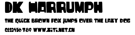 DK Harrumph.ttf字體轉換器圖片