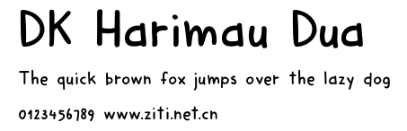 DK Harimau Dua.otf字體轉換器圖片