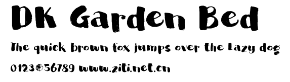 DK Garden Bed.otf字體轉換器圖片