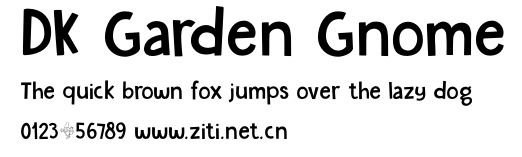 DK Garden Gnome.otf字體轉換器圖片